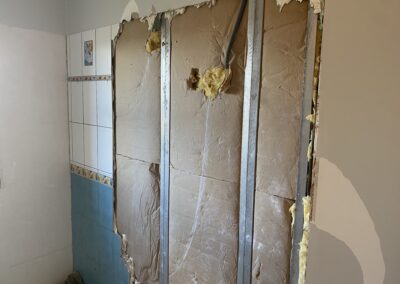 Mur placo carrelage salle de bain Attigny